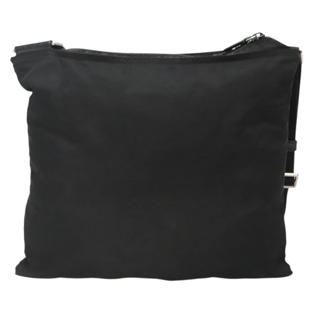 Prada Flat Messenger Bag Tessuto Black Nylon Shoulder Bag Bag