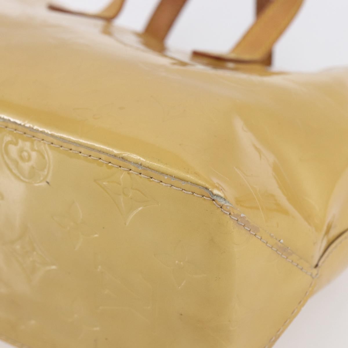 Louis Vuitton Reade Handbag Monogram Vernis Beige Patent_Leather Handbag