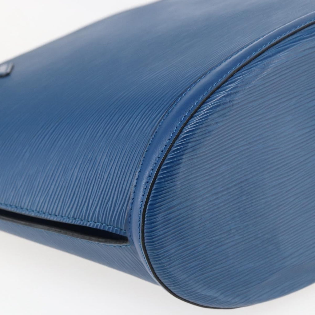 Louis Vuitton Saint Jacques Handbag Epi Leather Blue Leather Shoulder Bag