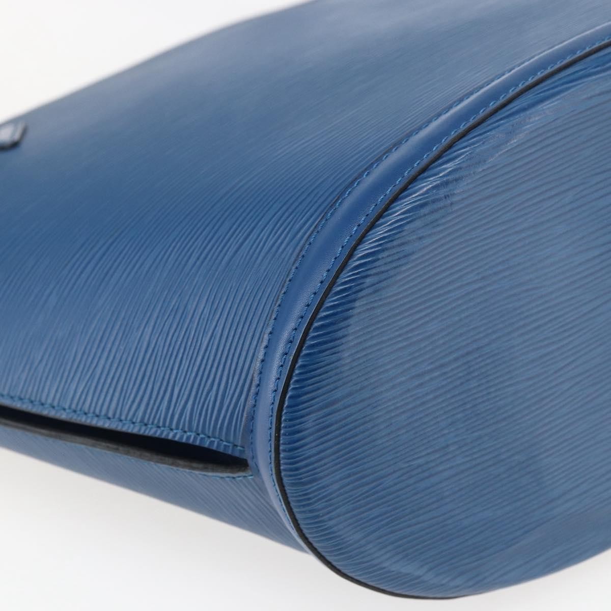 Louis Vuitton Saint Jacques Handbag Epi Leather Blue Leather Shoulder Bag