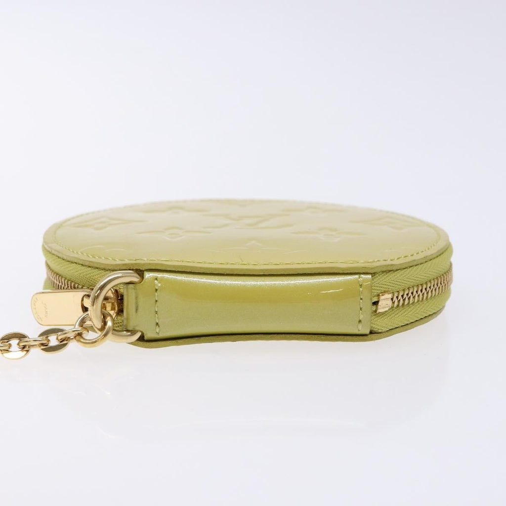 Louis Vuitton Boite Chapeau Coin Purse Monogram Vernis Beige Patent_Leather Wallets Accessory