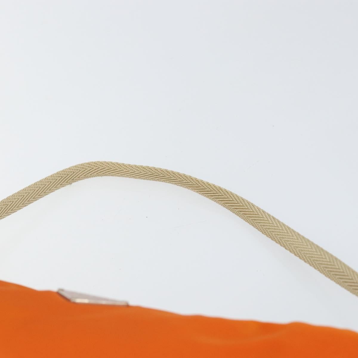 Prada Pochette Shoulder Bag Tessuto Orange Nylon Clutche & Pouche Bag