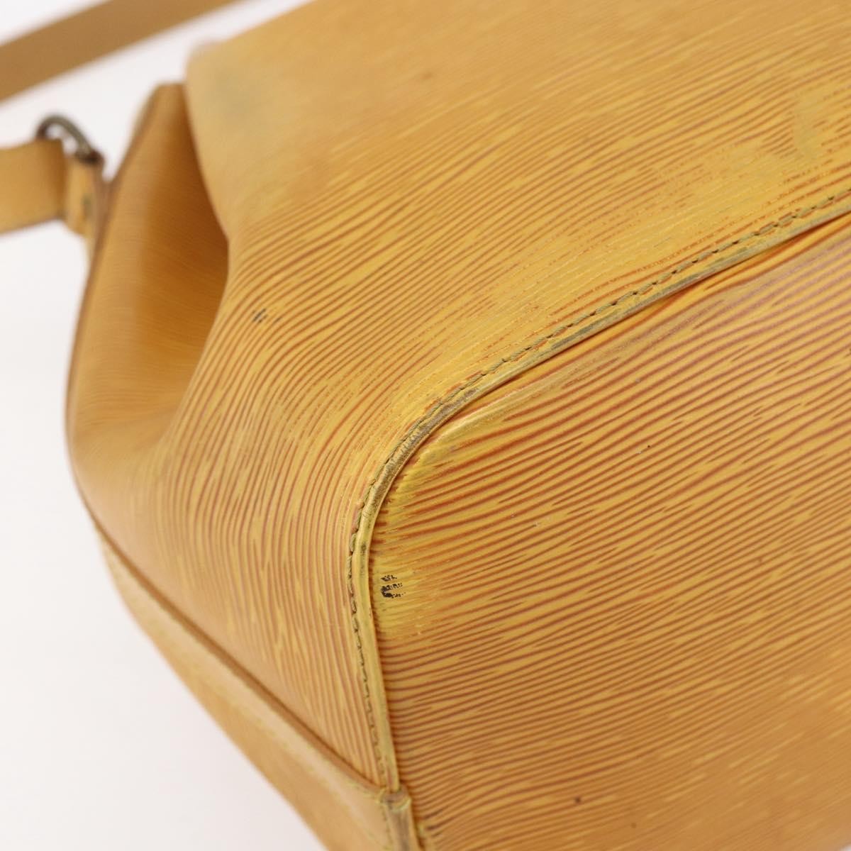 Louis Vuitton Petit Noe Handbag Epi Leather Yellow Leather Shoulder Bag