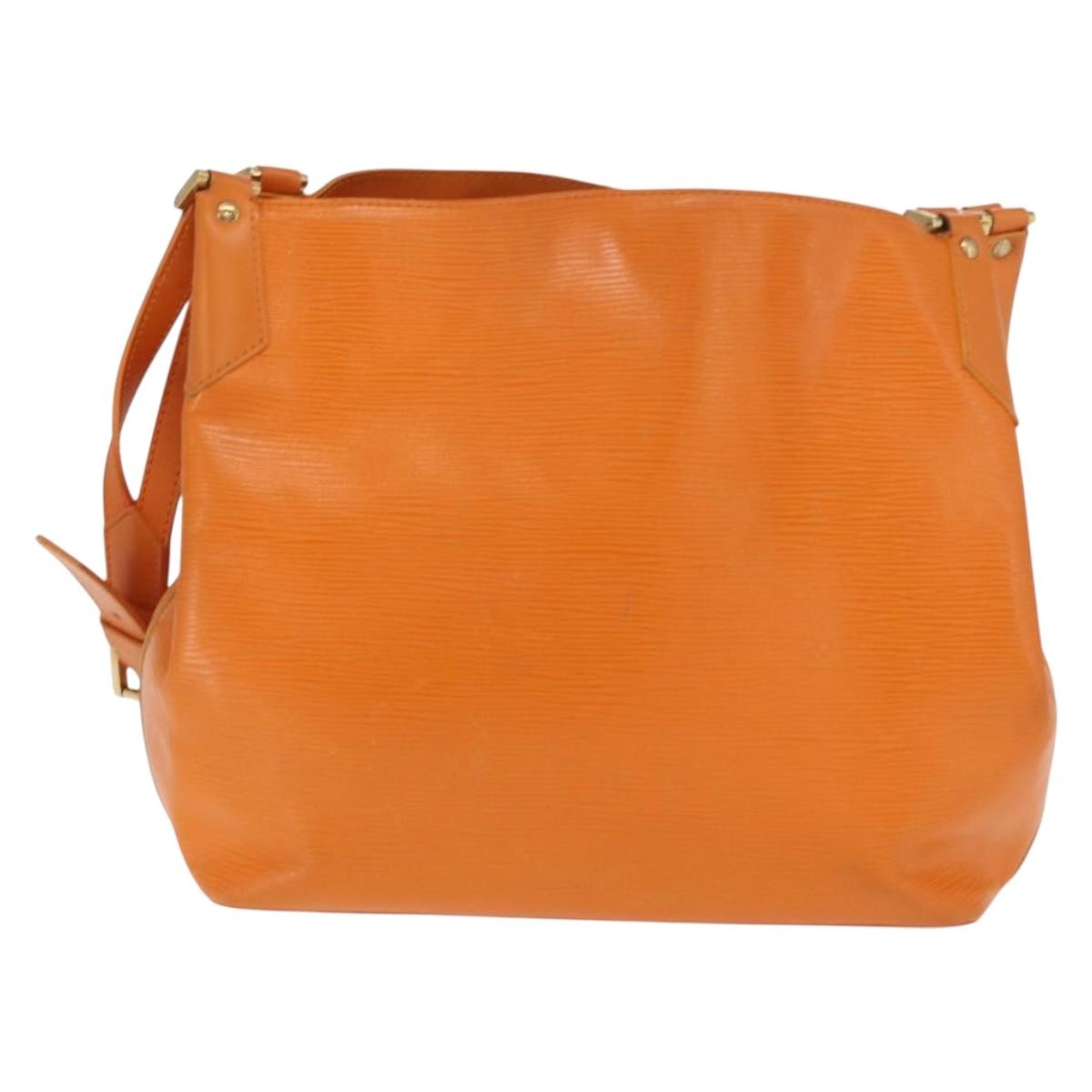 Louis Vuitton Mandara Handbag Epi Leather Orange Leather Shoulder Bag