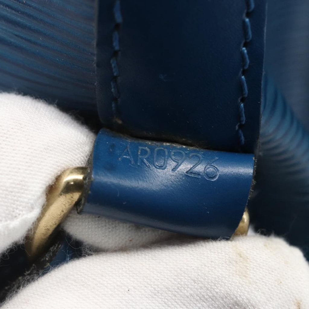 Louis Vuitton Noe Handbag Epi Leather Blue Leather Shoulder Bag