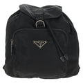 Prada Front Pocket Backpack Tessuto Black Nylon Backpack Bag