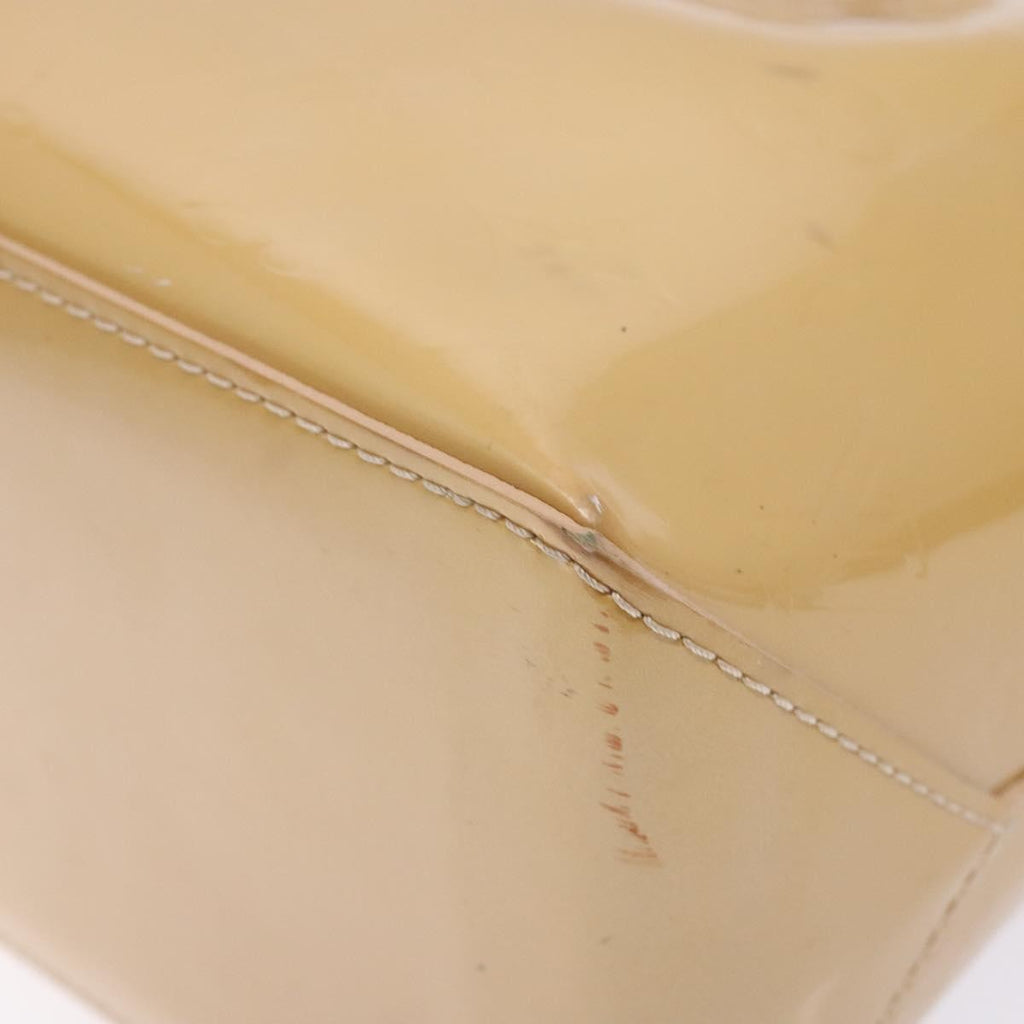 Louis Vuitton Wilshire Handbag Monogram Vernis Beige Patent_Leather Bag