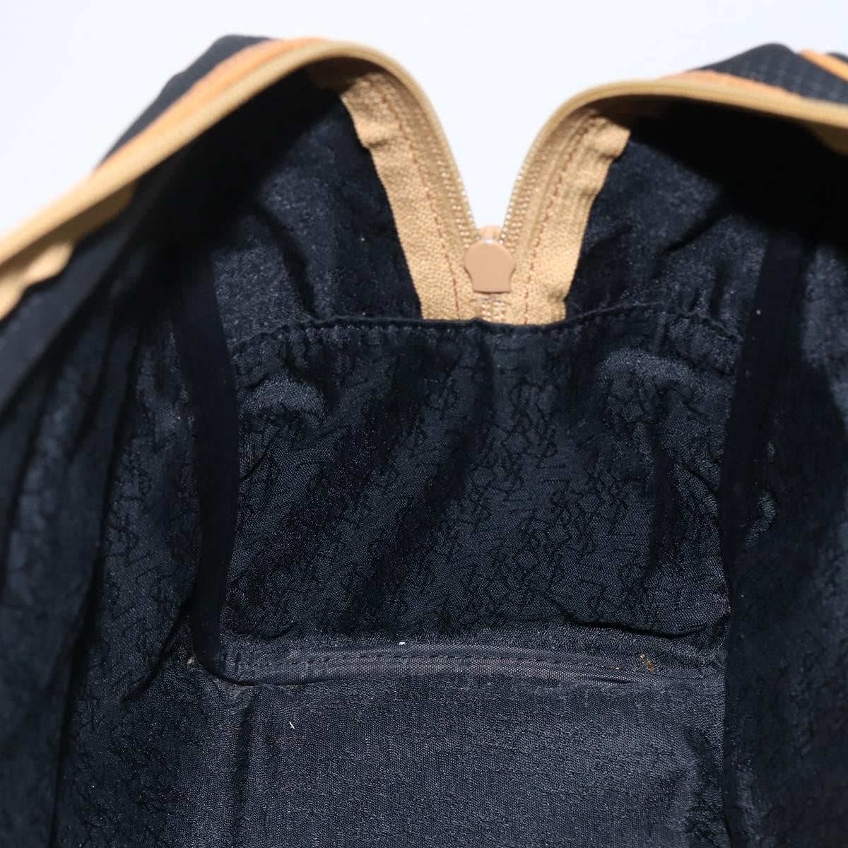 Saint Laurent Vintage Handbag Canvas Black Canvas Handbag (Pre-Owned)