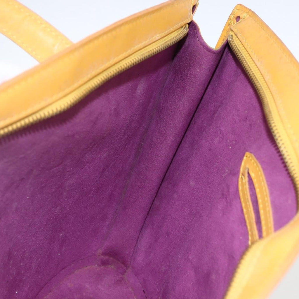 Louis Vuitton Saint Jacques Handbag Epi Leather Yellow Leather Handbag