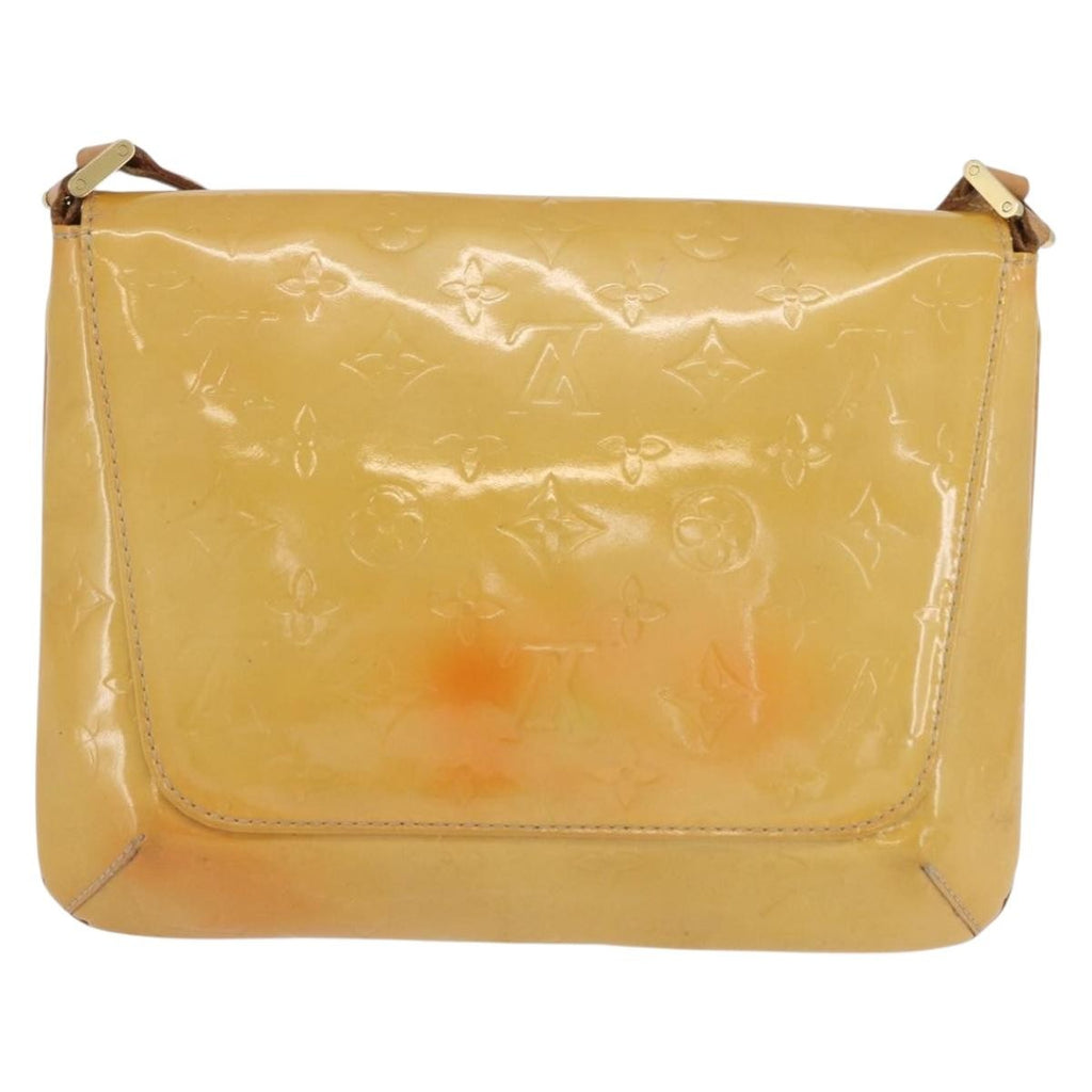 Louis Vuitton Thompson Street Handbag Monogram Vernis Beige Patent_Leather Shoulder Bag