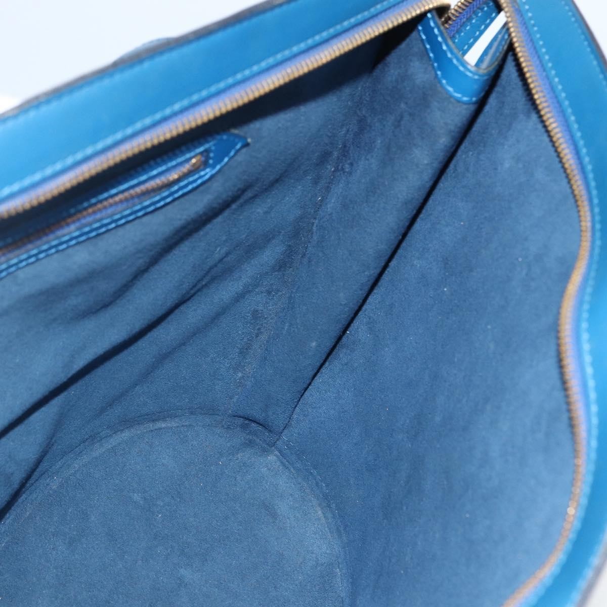 Louis Vuitton Saint Jacques Handbag Epi Leather Blue Leather Shoulder Bag