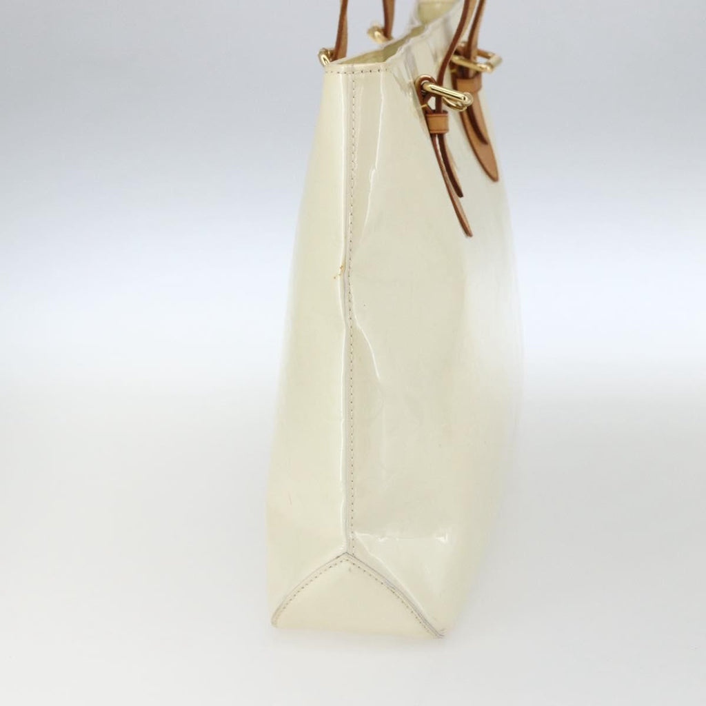 Louis Vuitton Brentwood Handbag Monogram Vernis Beige Patent_Leather Tote Bag