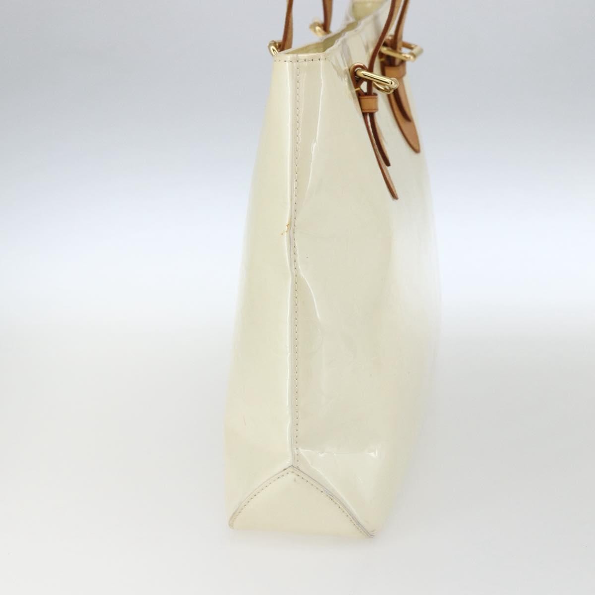 Louis Vuitton Brentwood Handbag Monogram Vernis Beige Patent_Leather Tote Bag
