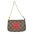 Louis Vuitton Mini Pochette Accessoires Damier Canvas Brown Canvas Clutche & Pouche Bag