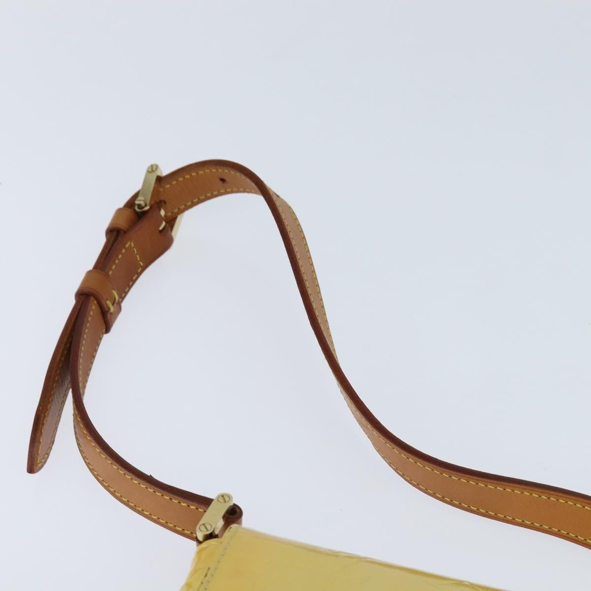 Louis Vuitton Thompson Street Handbag Monogram Vernis Yellow Patent_Leather Shoulder Bag
