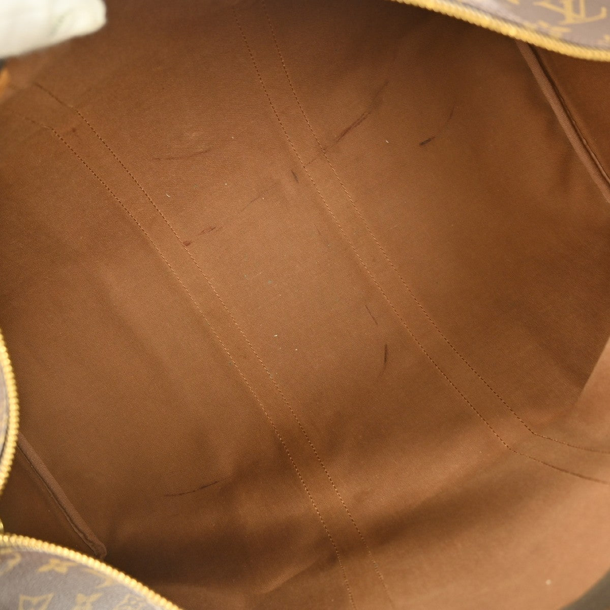 Louis Vuitton Keepall Bag Monogram Canvas Brown Canvas Travel Bag