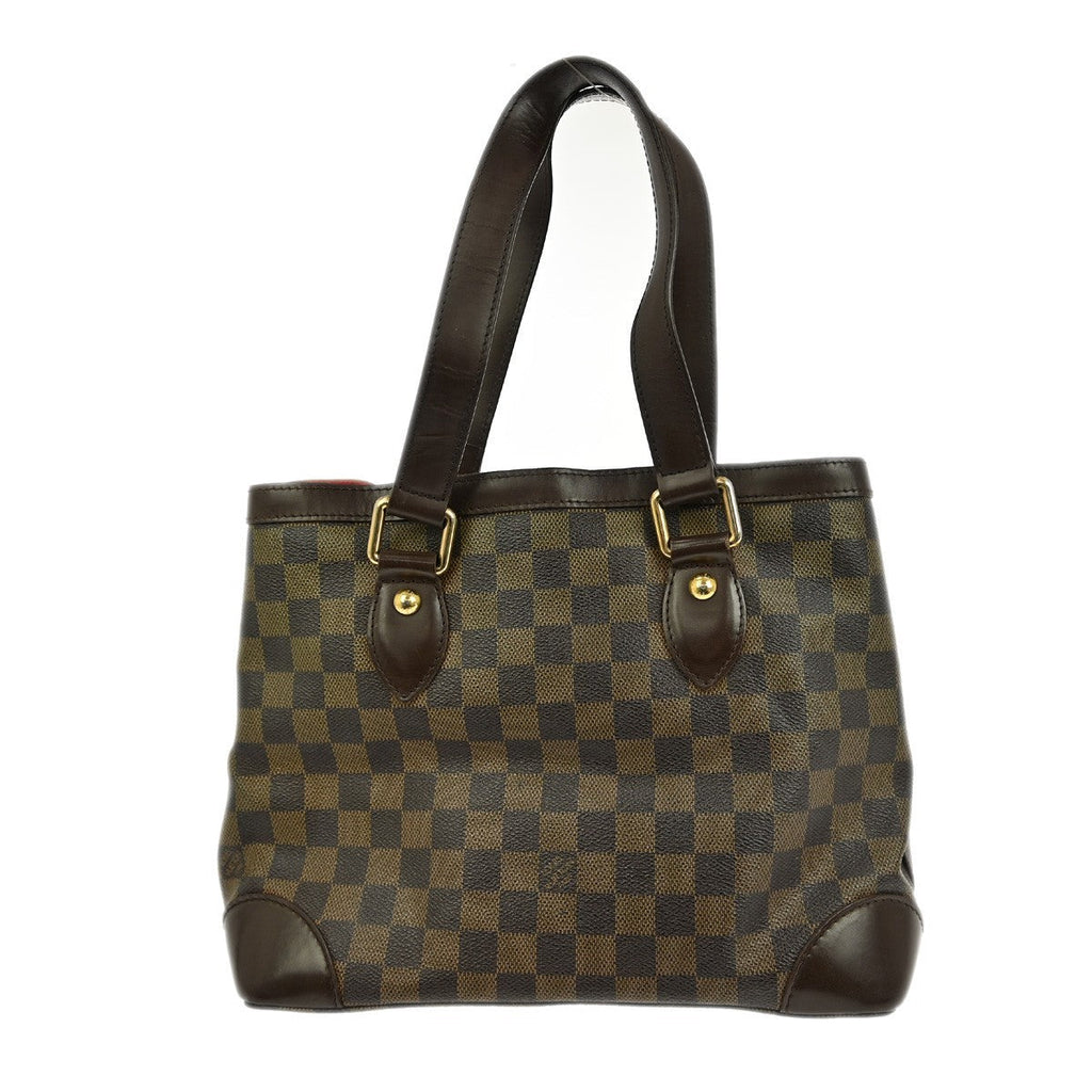 Louis Vuitton Hampstead Handbag Damier Brown Canvas Tote Bag