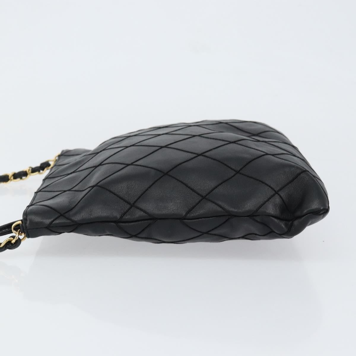 Chanel Vintage Shoulder Bag Leather Black Leather Shoulder Bag Bag