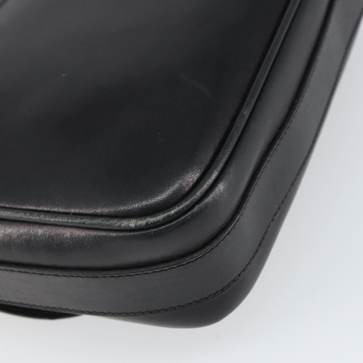 Celine Vintage Shoulder Bag Leather Black Leather Shoulder Bag Bag