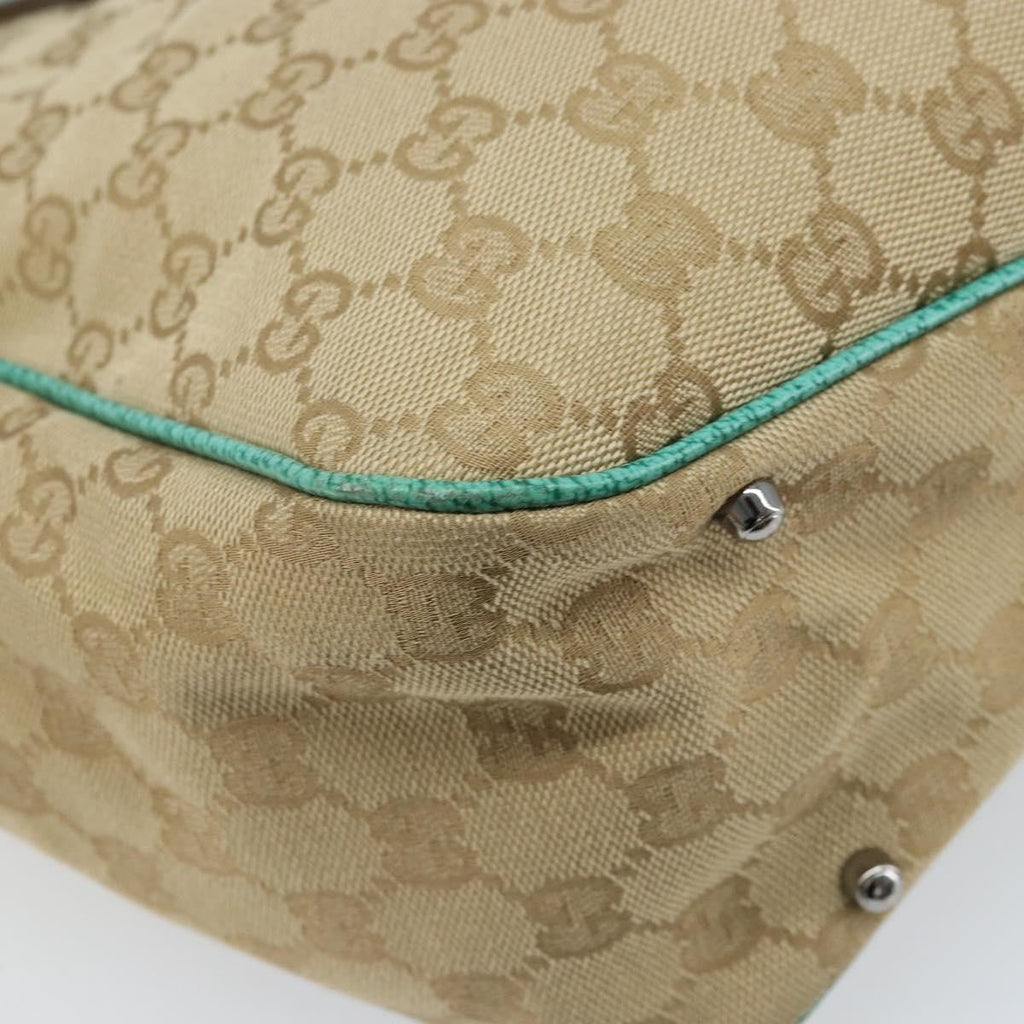 Gucci Vintage Open Tote Gg Canvas Beige Canvas Tote Bag Bag (Pre-Owned)