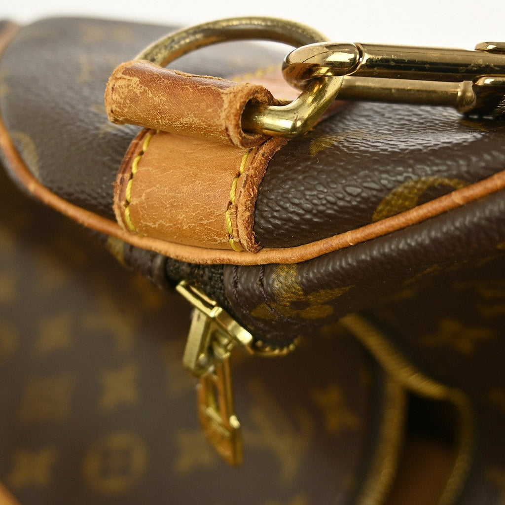 Louis Vuitton Keepall Bandouliere Bag Monogram Canvas Brown Canvas Travel Bag