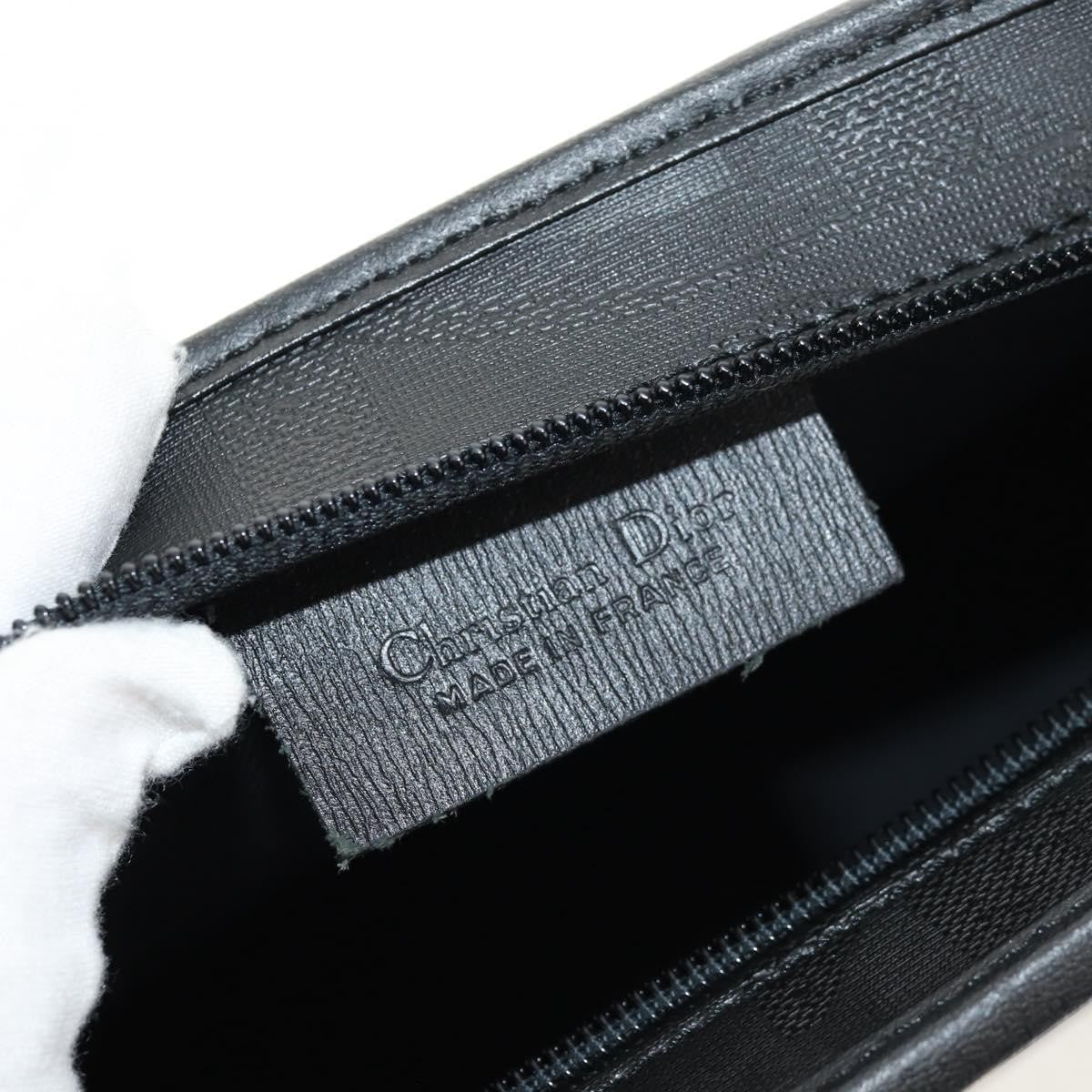 Christian Dior Vintage Trotter Pouch Diorissimo Canvas Black Pvc Clutche & Pouche Bag (Pre-Owned)