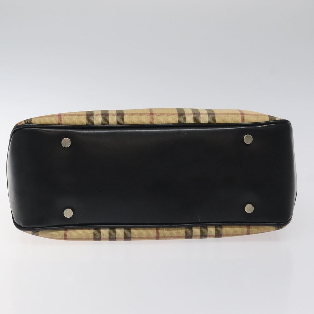 Burberry Nova Check Handbag Nova Check Canvas And Leather Beige Canvas Handbag