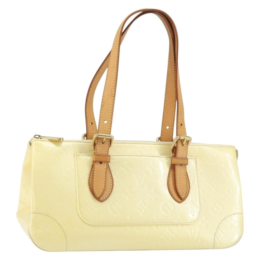 Louis Vuitton Rosewood Avenue Handbag Monogram Vernis Beige Patent_Leather Handbag