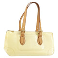 Louis Vuitton Rosewood Avenue Handbag Monogram Vernis Beige Patent_Leather Handbag
