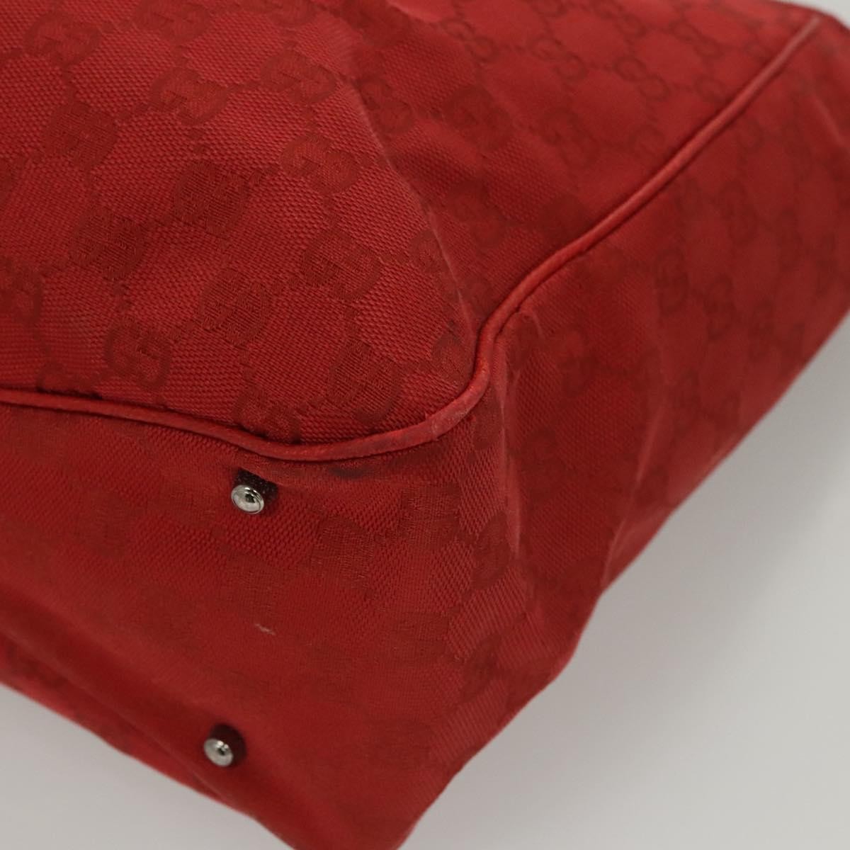 Gucci Vintage Open Tote Gg Canvas Red Canvas Tote Bag Bag (Pre-Owned)