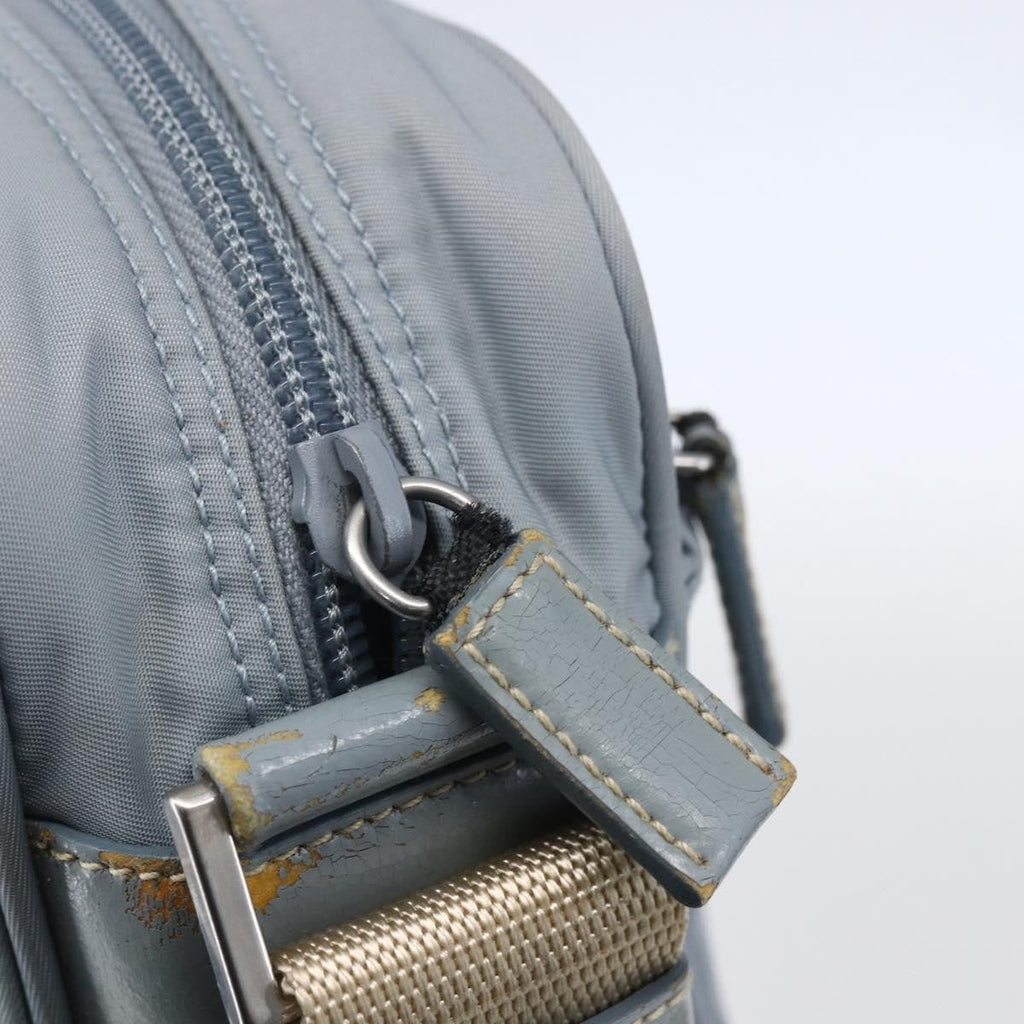 Prada Front Pocket Camera Bag Tessuto Blue Nylon Shoulder Bag Bag