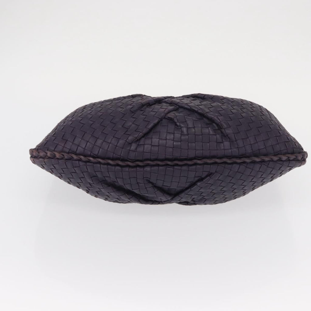 Bottega Veneta Veneta Hobo Pleated Intrecciato Nappa Purple Leather Shoulder Bag Bag