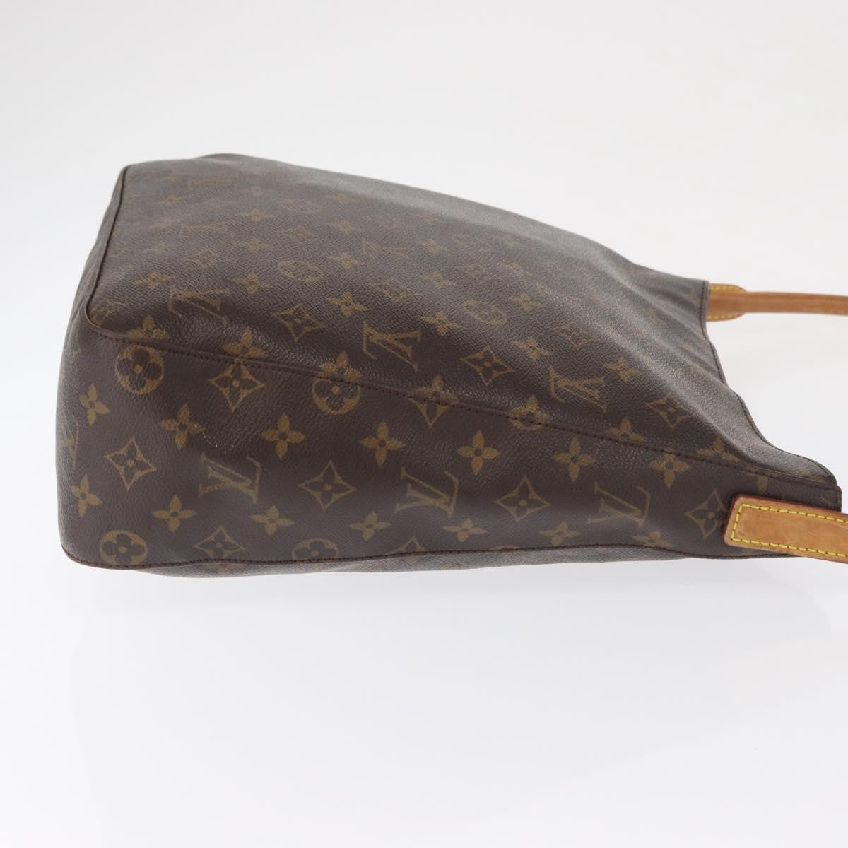 Louis Vuitton Monogram Looping Handbag Monogram Canvas Brown Canvas Shoulder Bag