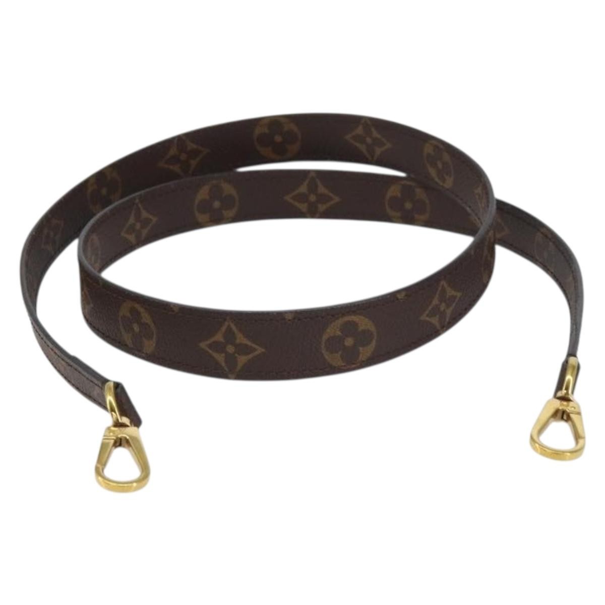 Louis Vuitton Montaigne Shoulder Strap Monogram Canvas Brown Canvas Straps Accessory