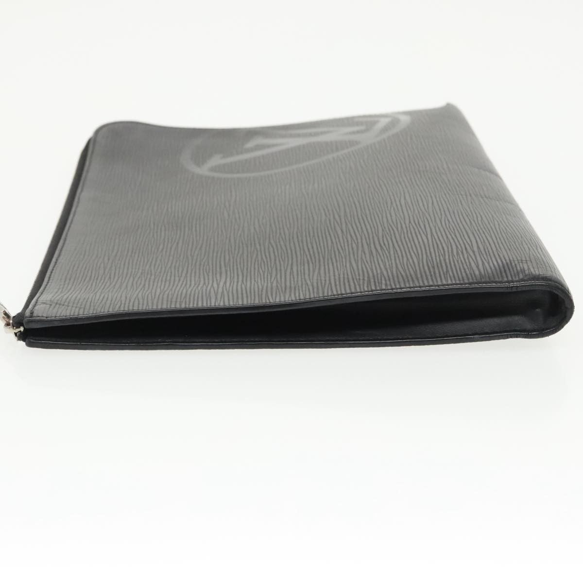 Louis Vuitton Pochette Jour Initials Epi Leather Black Leather Clutche & Pouche Bag