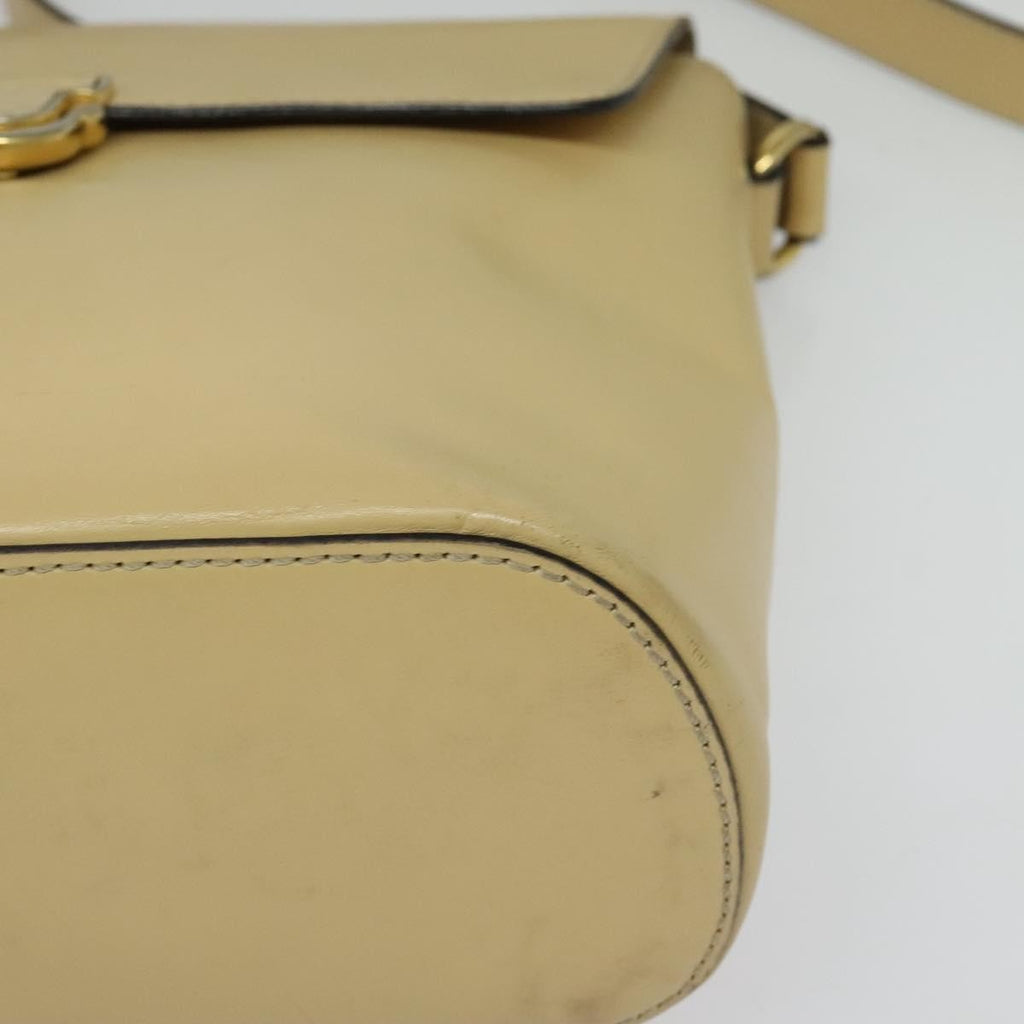 Celine Shoulder Bag Leather Beige Leather Bag