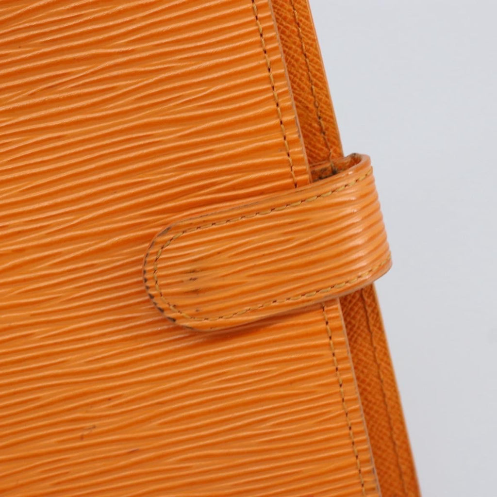 Louis Vuitton Agenda Cover Epi Leather Orange Leather Wallets Accessory