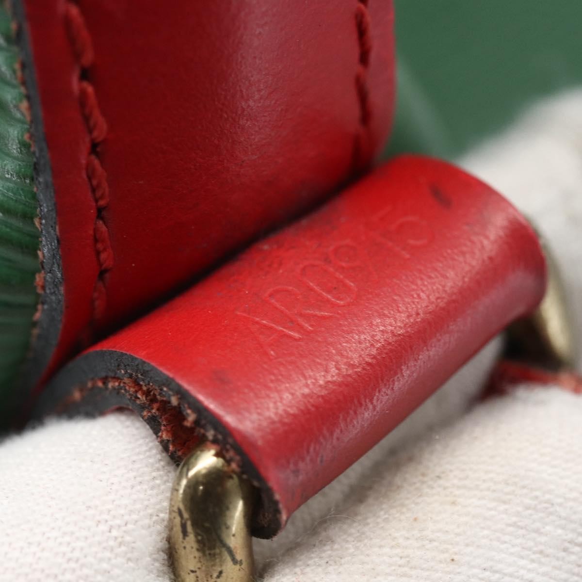 Louis Vuitton Bicolor Petit Noe Handbag Epi Leather Green Leather Shoulder Bag