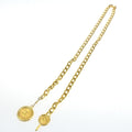 Chanel Vintage Medallion Chain Belt Metal Gold Gold_Plated Belts Accessory