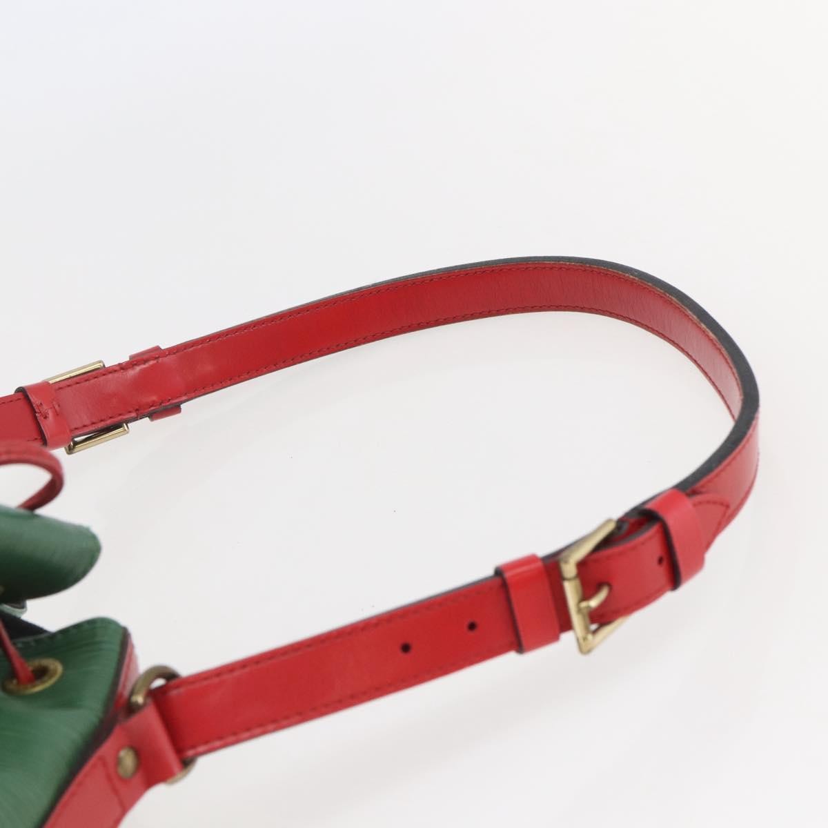 Louis Vuitton Bicolor Petit Noe Handbag Epi Leather Green Leather Bag