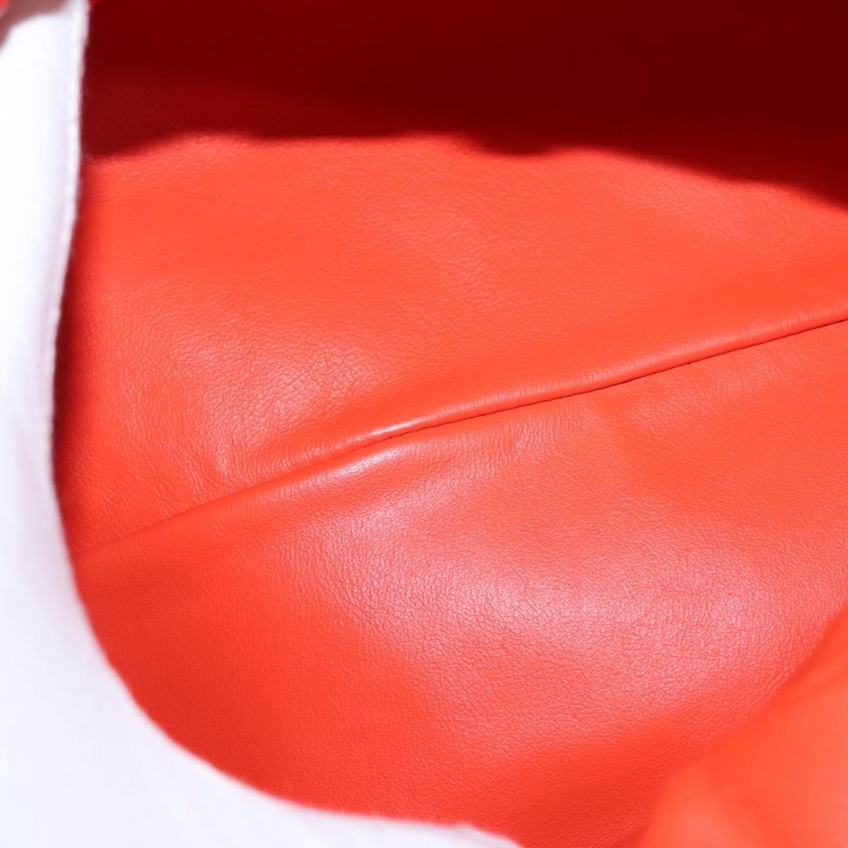 Bottega Veneta The Chain Pouch Leather Orange Leather Clutche & Pouche Bag