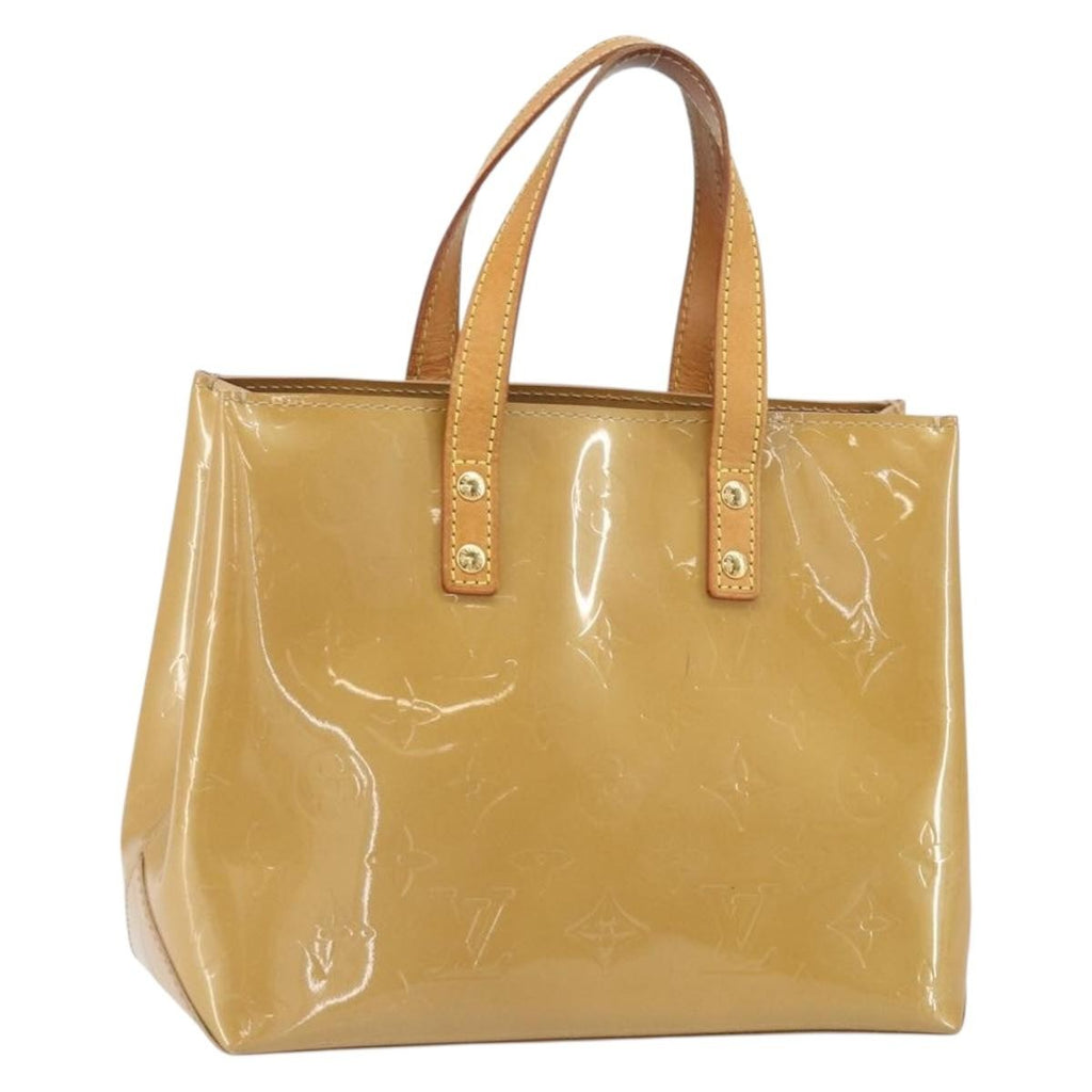 Louis Vuitton Reade Handbag Monogram Vernis Beige Patent_Leather Handbag