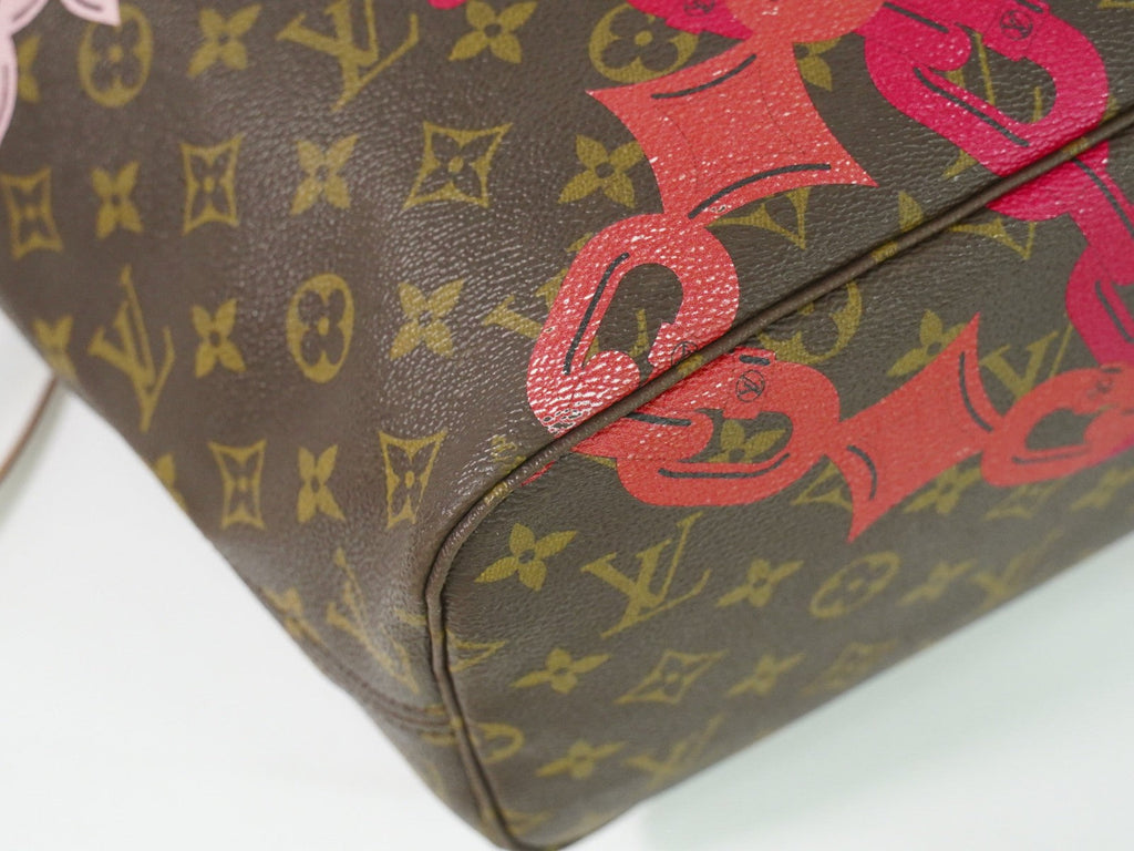 Louis Vuitton Neverfull Nm Tote Limited Edition Bay Monogram Canvas Brown Canvas Tote Bag