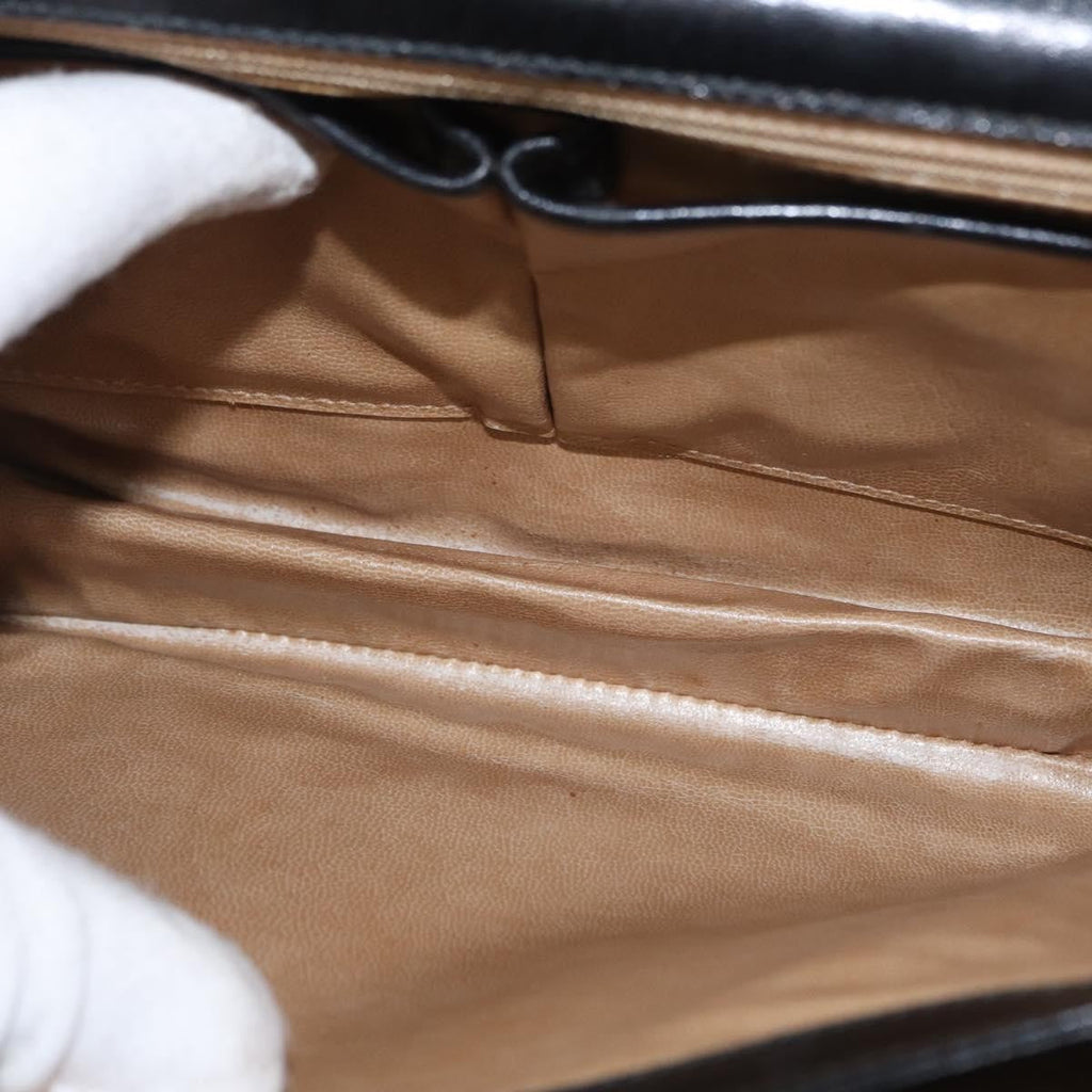 Celine Handbag Leather Black Leather Handbag