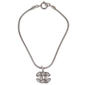 Chanel Cc Chain Bracelet Metal With Faux Pearl Silver Silver_Plated Bracelet Jewelry