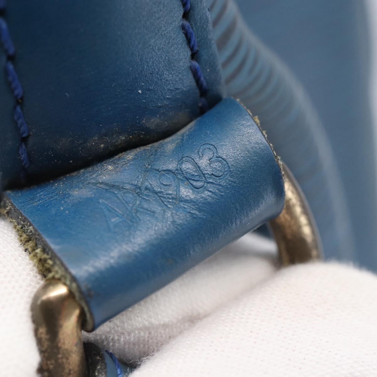 Louis Vuitton Noe Handbag Epi Leather Blue Leather Shoulder Bag