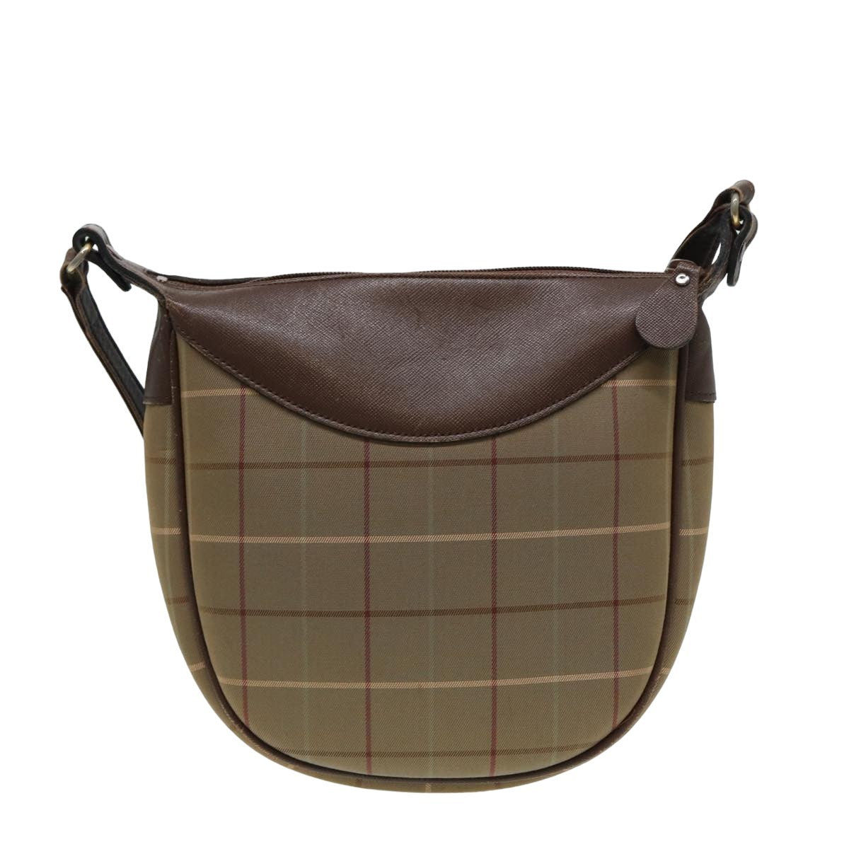 Burberry Nova Check Shoulder Bag Canvas And Leather Beige Canvas Shoulder Bag