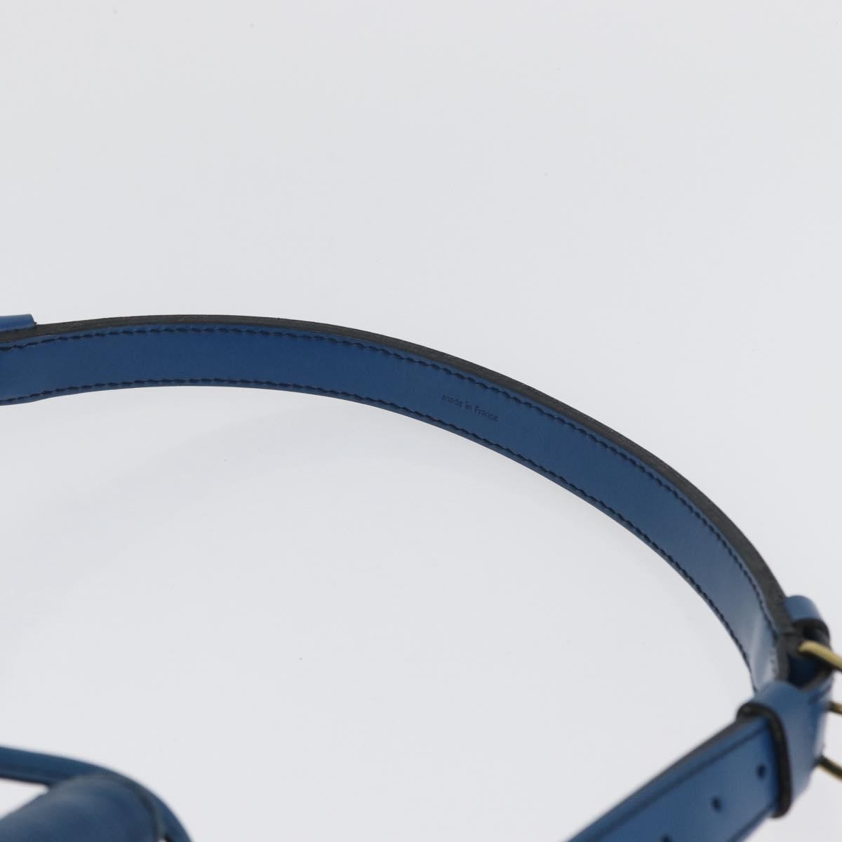 Louis Vuitton Petit Noe Nm Handbag Epi Leather Blue Leather Shoulder Bag