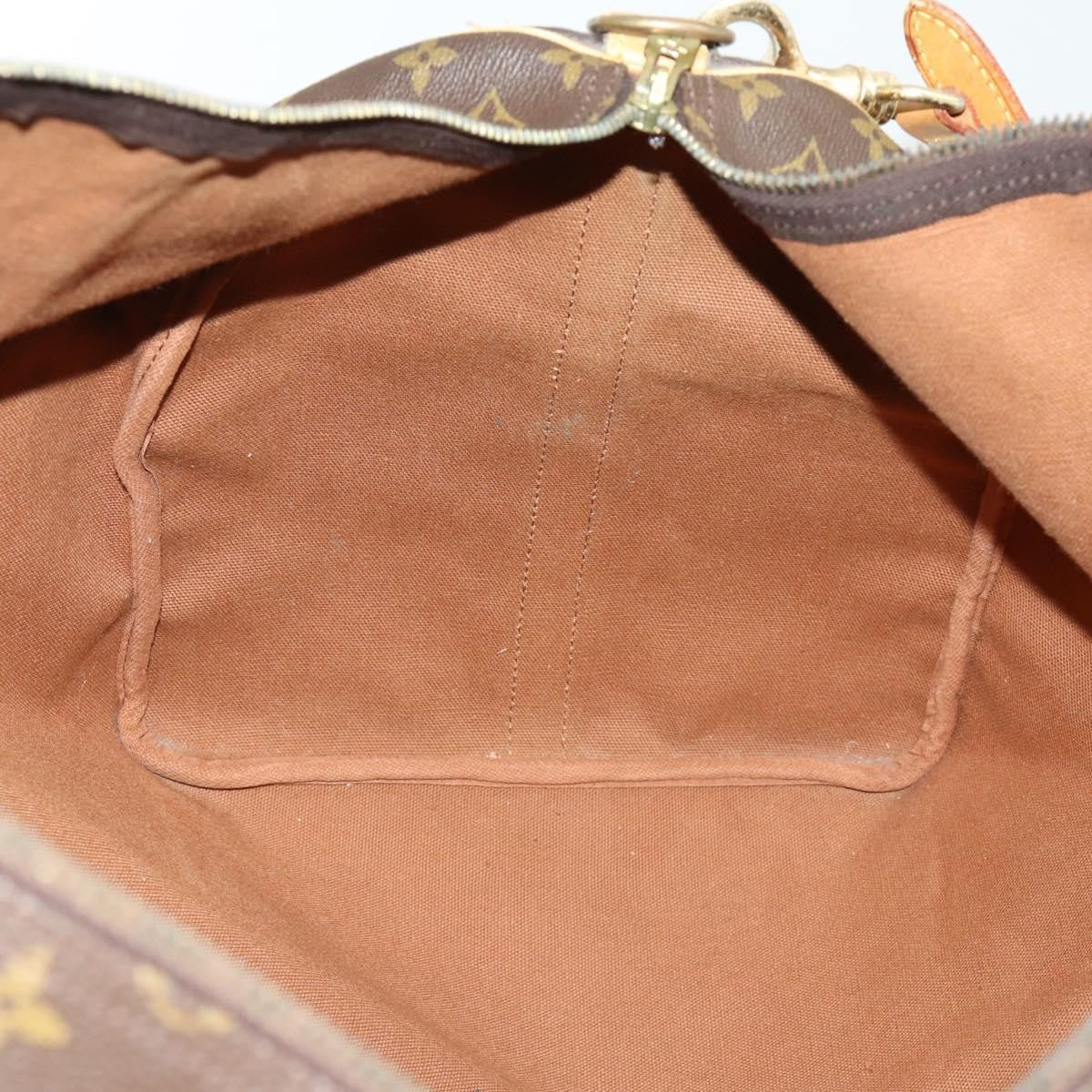 Louis Vuitton Keepall Bandouliere Bag Monogram Canvas Brown Canvas Travel Bag