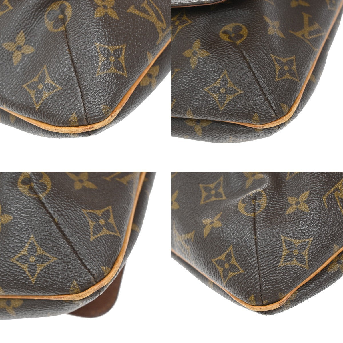 Louis Vuitton Musette Handbag Monogram Canvas Brown Canvas Shoulder Bag